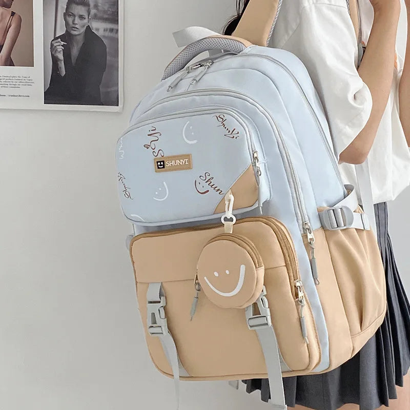 Middle School Student School Backpack School Bags Girls Kids Schoolbag Primary School Backpack Travel Student Book Bag Mochilas