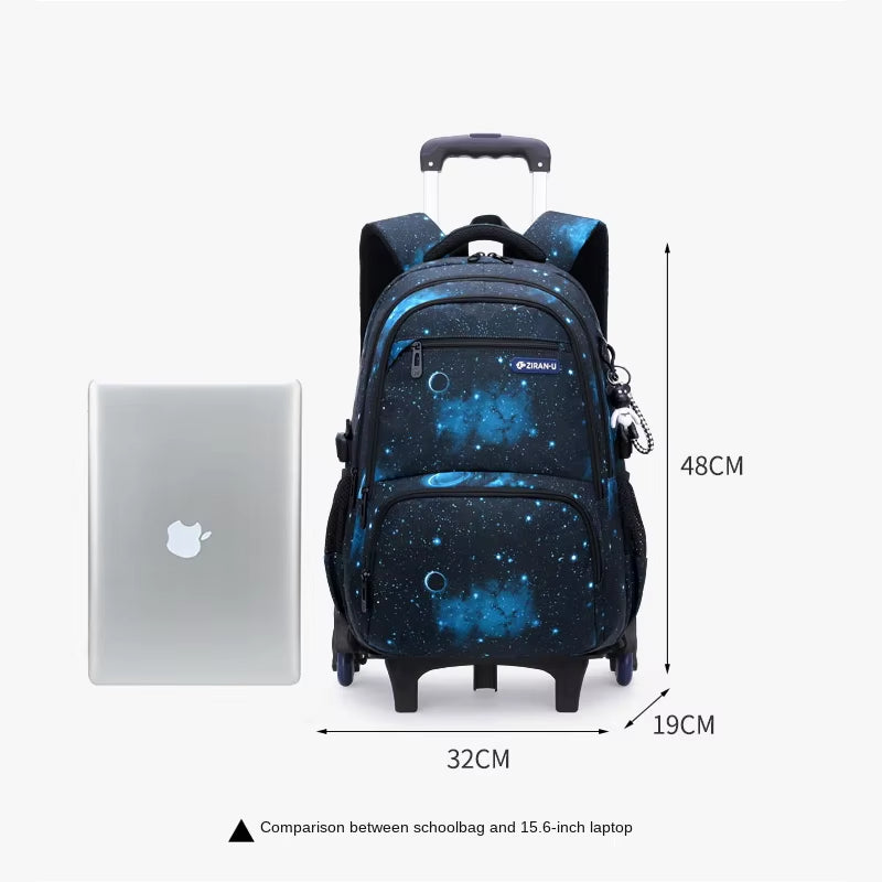 Rolling School Backpack for Kids
