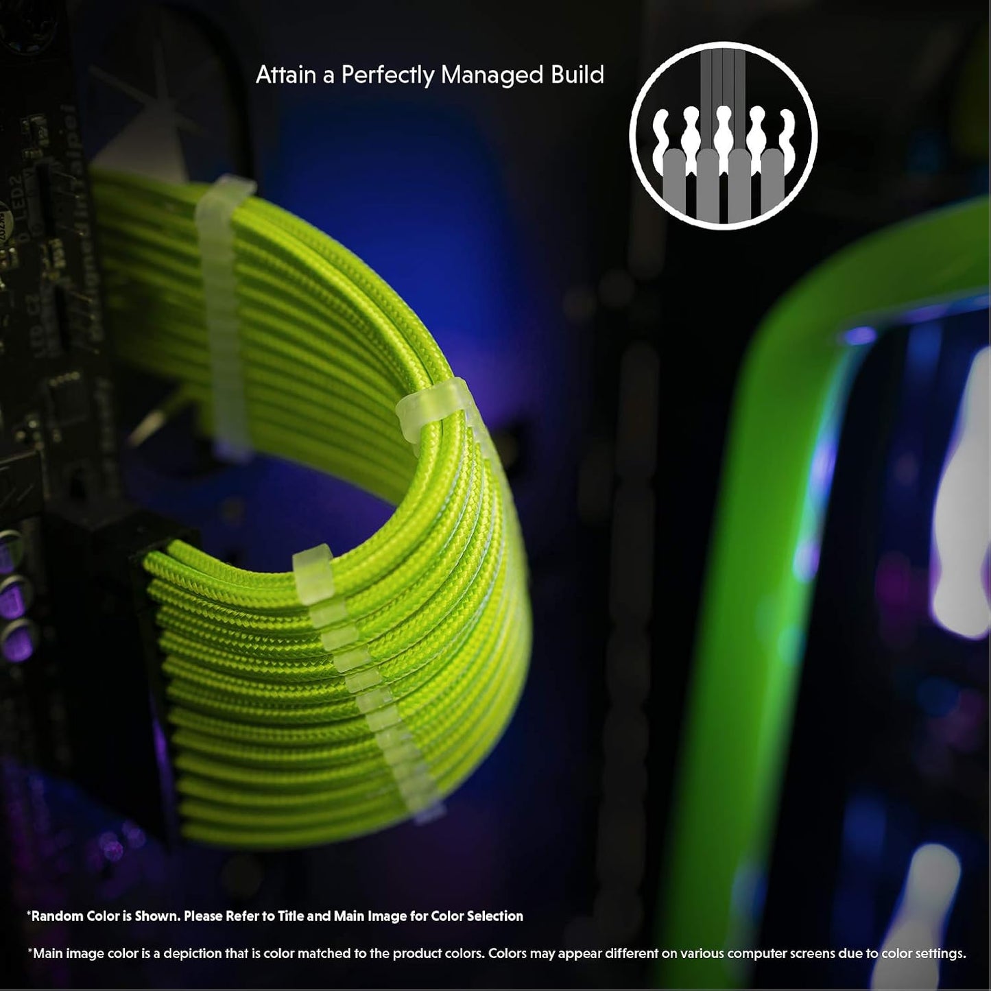 - 30Cm Super Soft and Flexible PSU Cable Extension Sleeved Custom Mod GPU PC Braided W/Comb Kit┃1 X 24 P (20+4)┃2 X 8 P (4+4) CPU┃2 X 8 P (6+2) GPU Set┃300Mm - Blackred