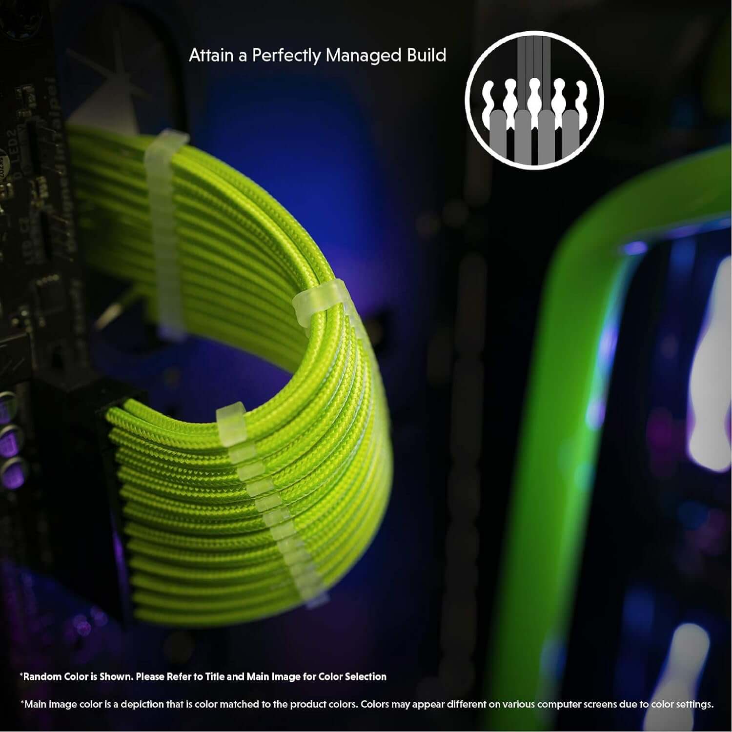 Braided PSU Cable Extension Kit