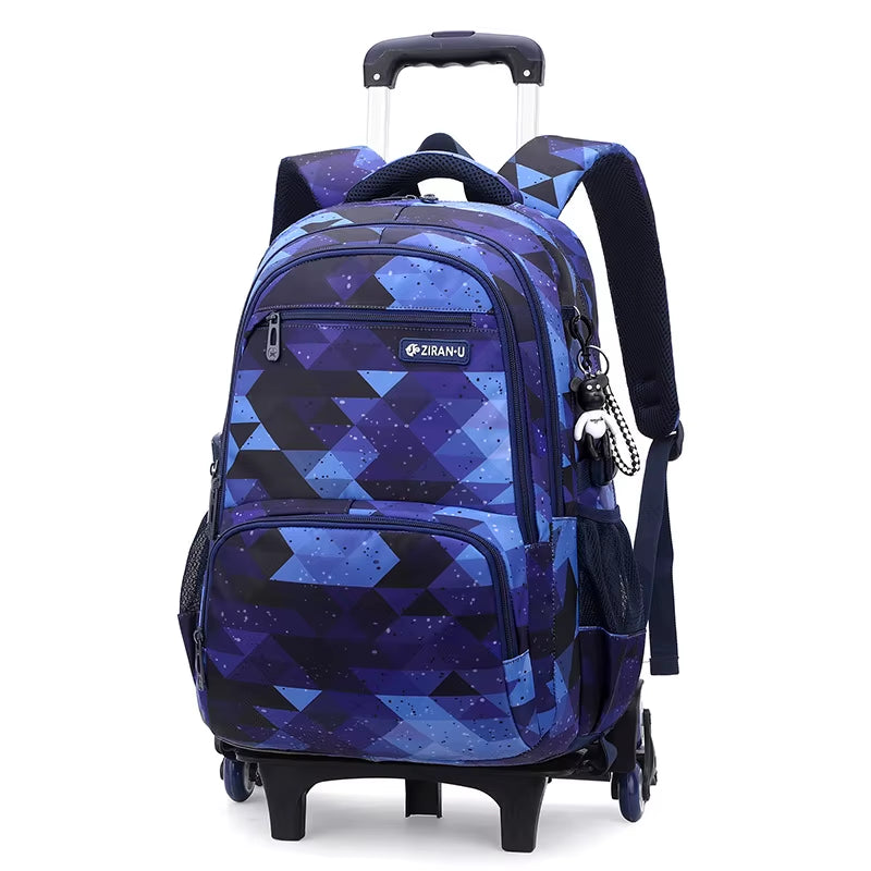 Rolling School Backpack for Kids