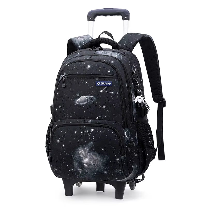 Rolling School Backpack for Kids