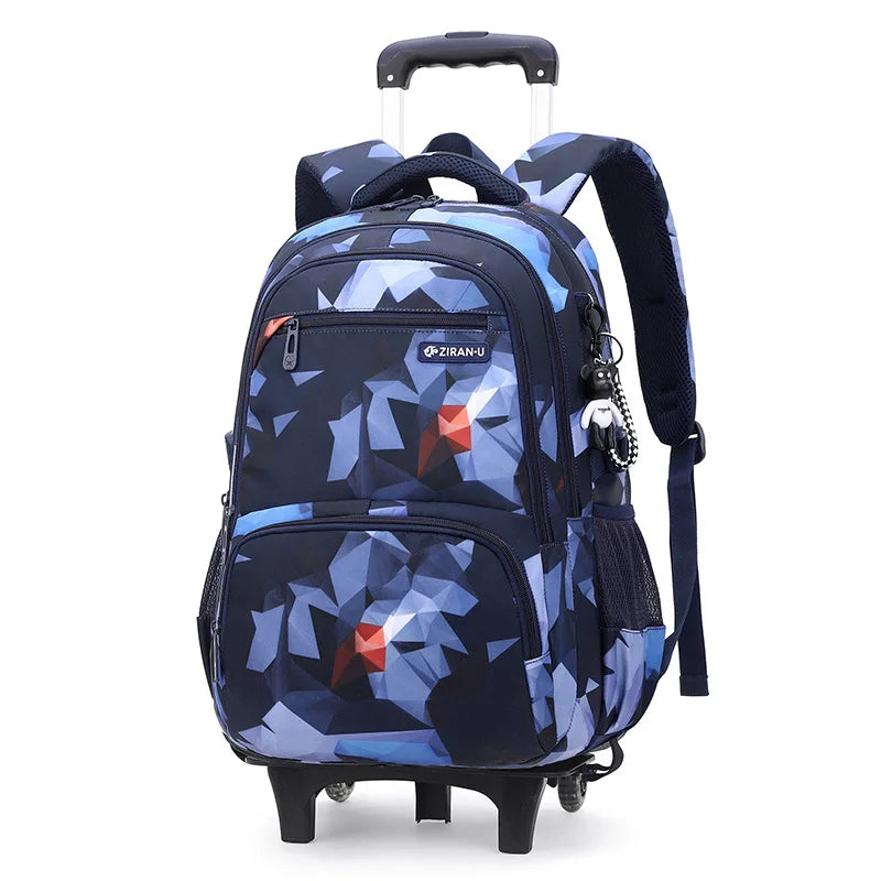 Rolling School Backpack for Kids