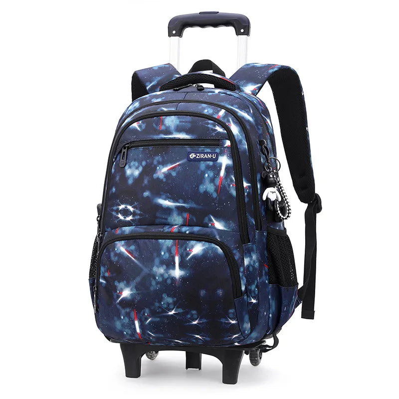 Rolling School Backpack for Kids