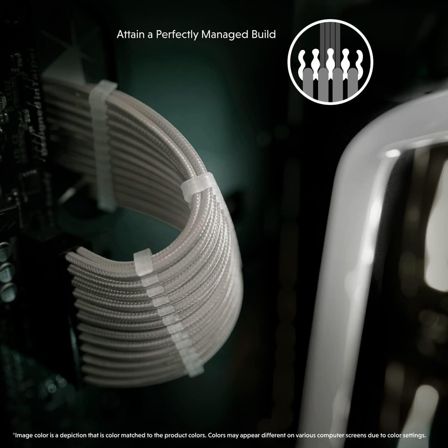 AVA 30Cm Custom Sleeved PSU Cable Extension Kit
