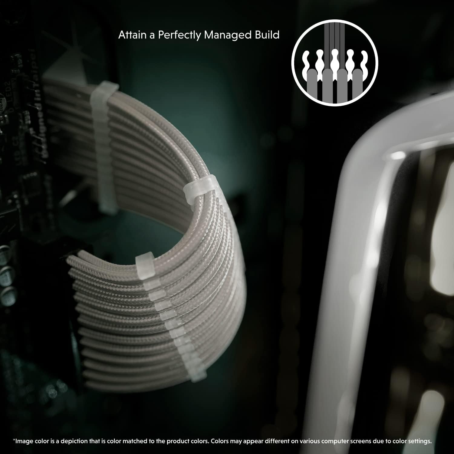 AVA 30Cm Custom Sleeved PSU Cable Extension Kit