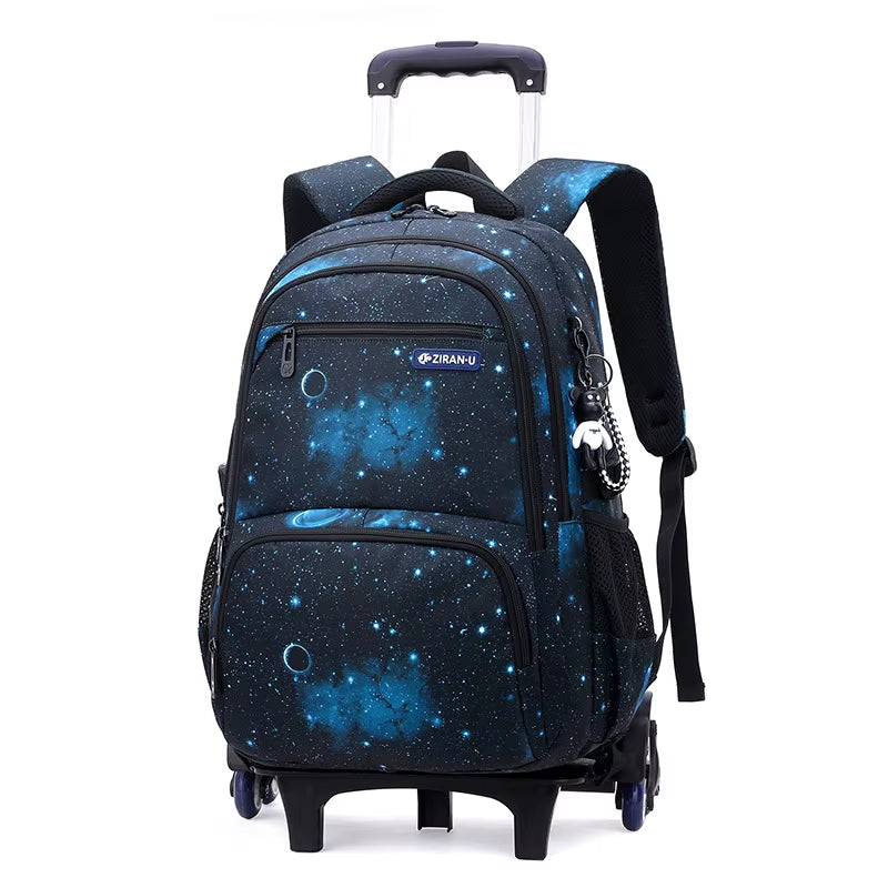 Rolling School Backpack for Kids