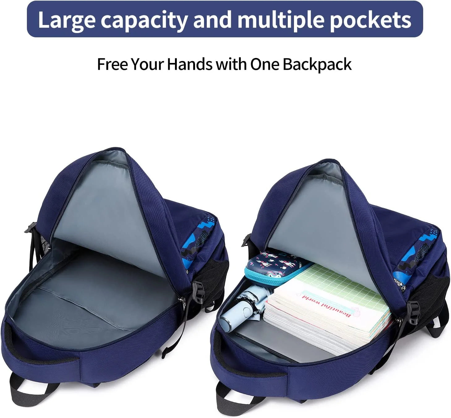 Spaceman Blue School Backpack