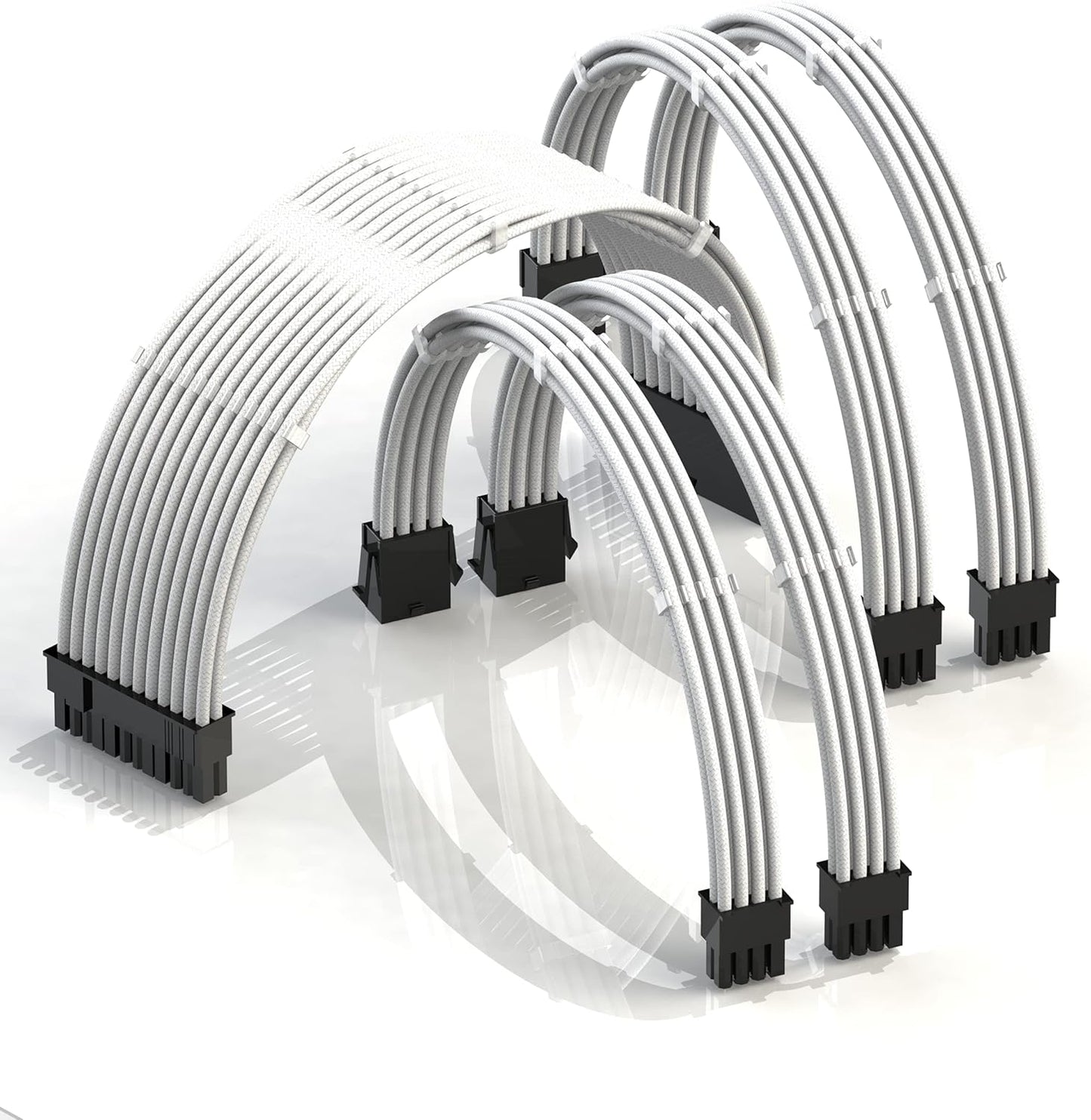 AVA 30Cm Custom Sleeved PSU Cable Extension Kit