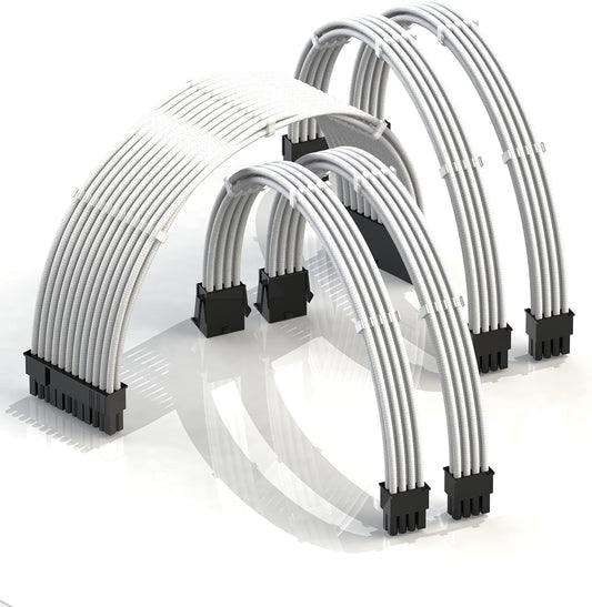 AVA 30Cm Custom Sleeved PSU Cable Extension Kit