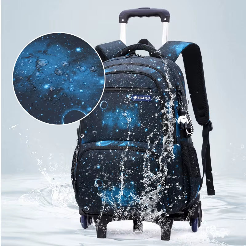 Rolling School Backpack for Kids