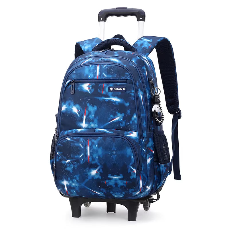 Rolling School Backpack for Kids