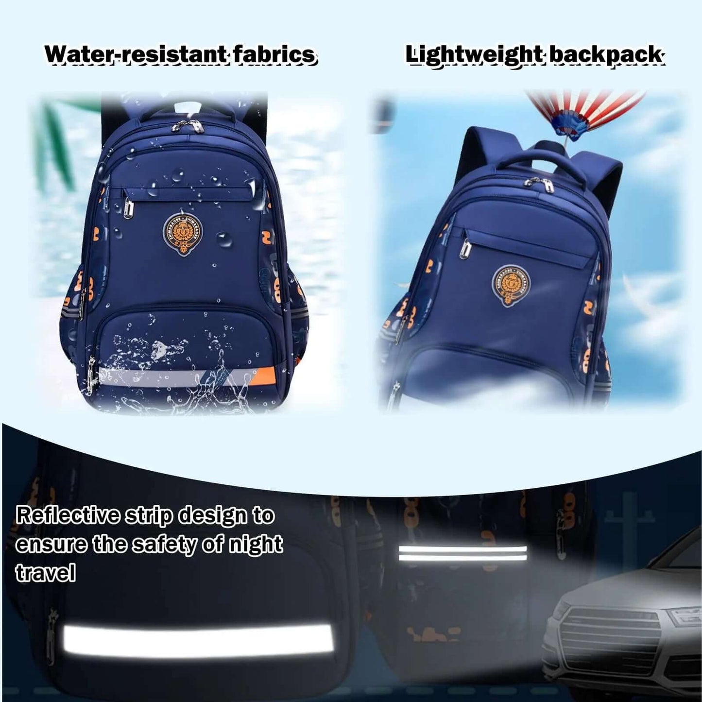 Lightweight School Backpack for Boys