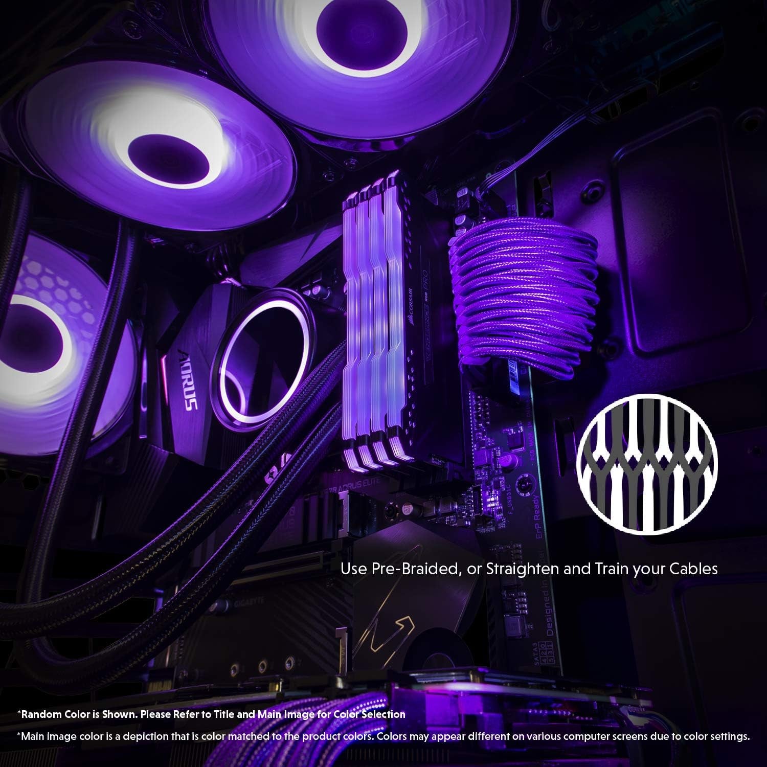 Custom Braided PSU Cable Extension Kit