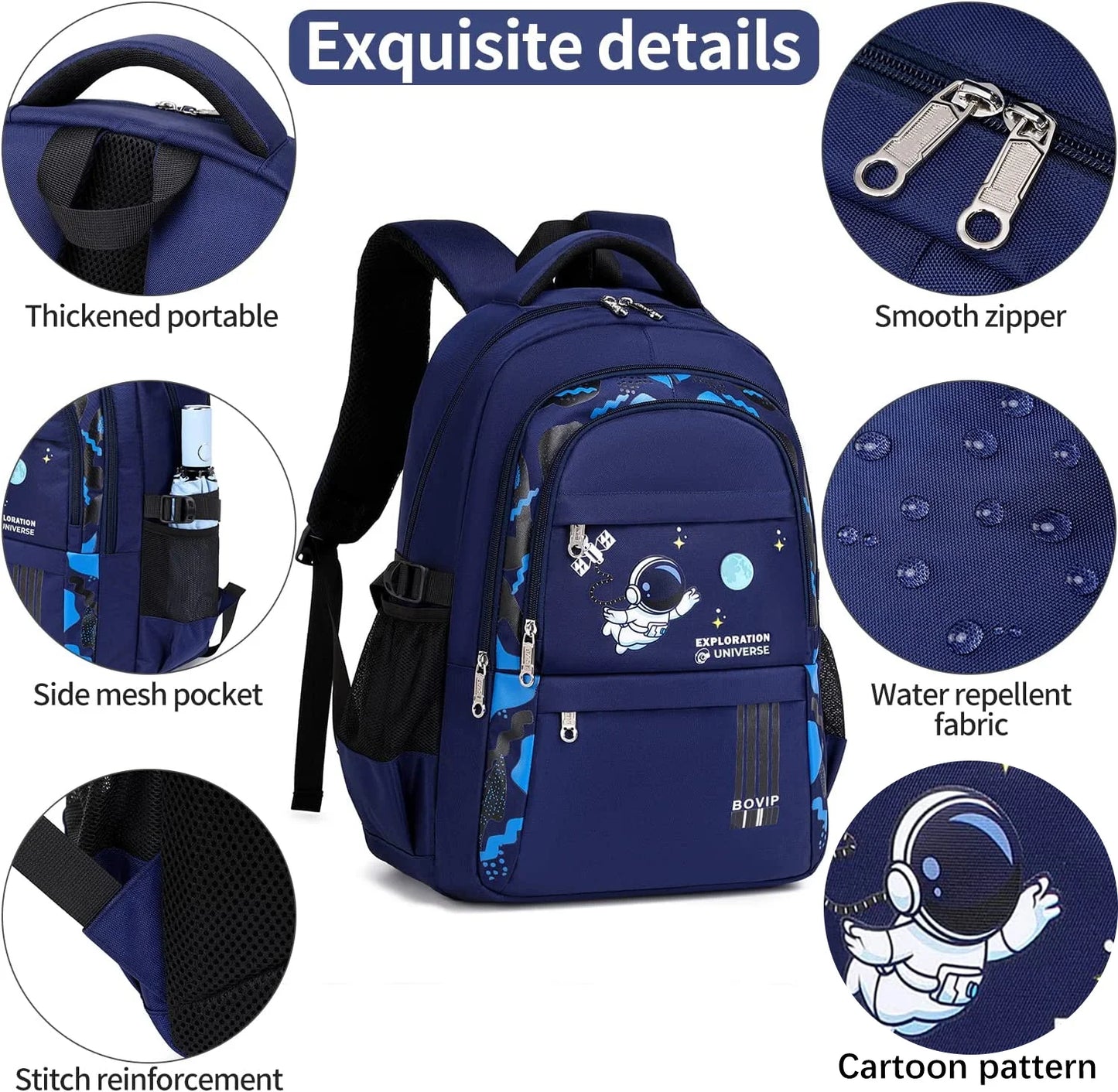 Spaceman Blue School Backpack