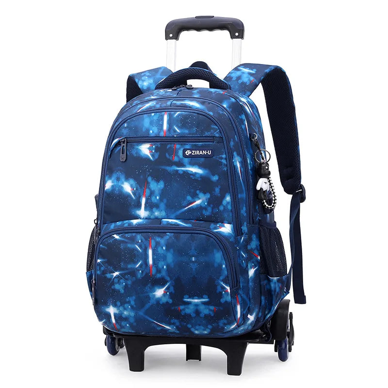 Rolling School Backpack for Kids