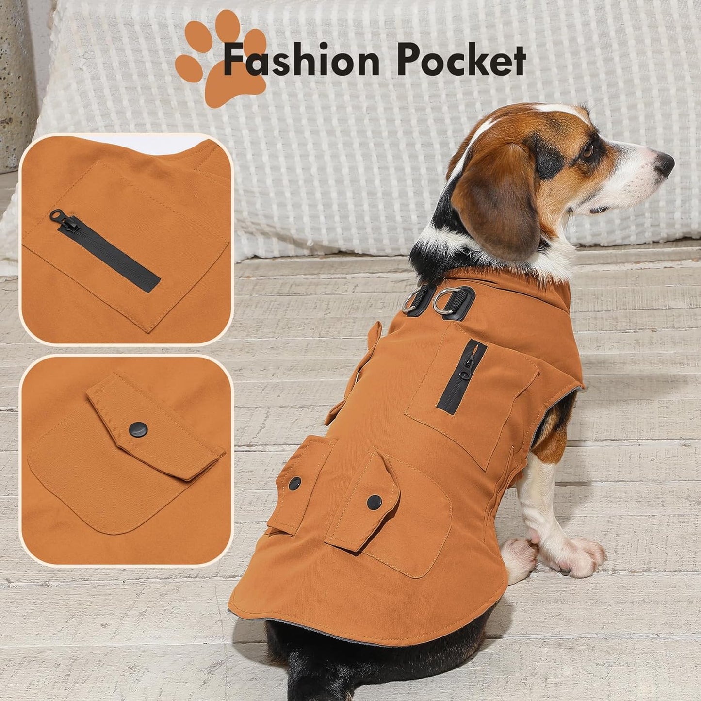 Stylish Windproof Dog Coat