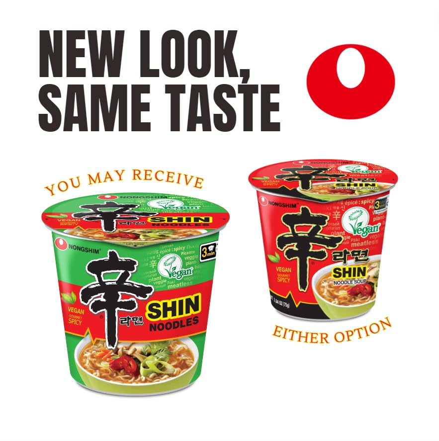 Shin Ramyun Vegan, 2.64 Ounce, Pack of 6