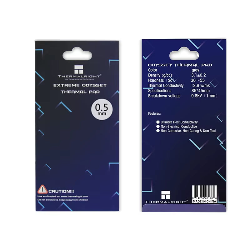Thermal Pad ODYSSEY GPU CPU Heatsink Cooling Cooler Silicone Efficient Conductivity Original Authentic 85Mmx45Mm
