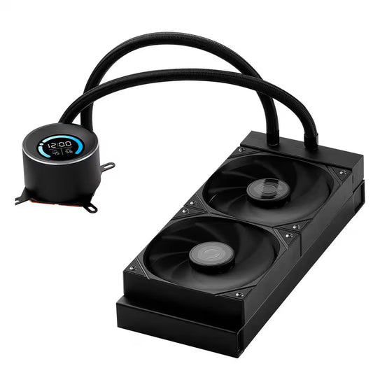 CPU Liquid Cooler AIO CPU Water Cooler-120Mm PWN Fans Pump 1. 8 In. Display Max 2200RPM CPU Cooling Fan