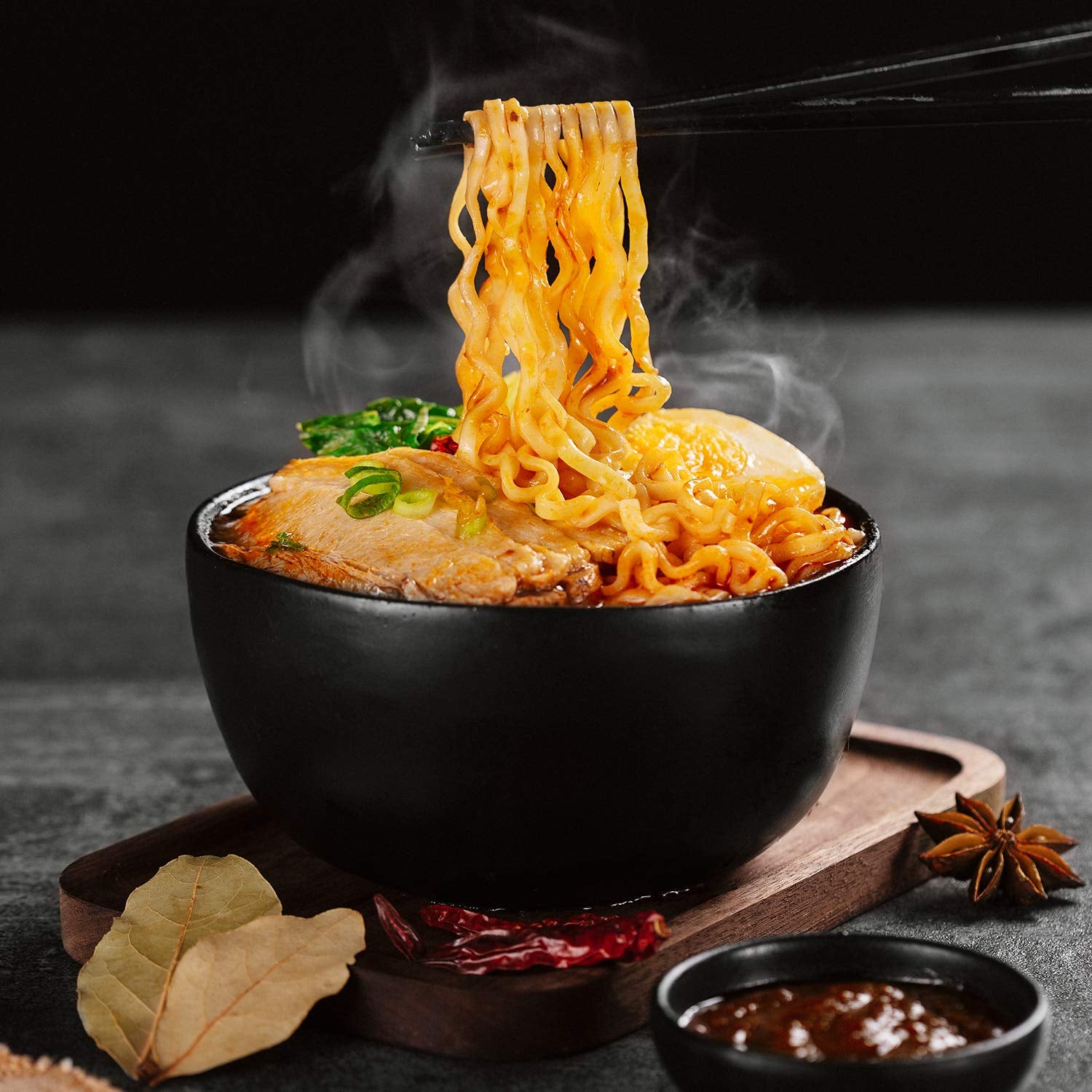 Wok Noodle Package, Healthy Asian Ramen, No Preservatives, Non-Fried Instant Noodles, Stir Fry, Set Includes Original BP Wok Noodles, 2.1 Oz.(Pack of 5)