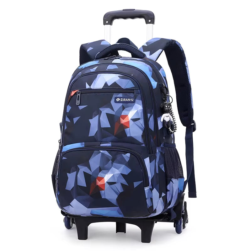 Rolling School Backpack for Kids