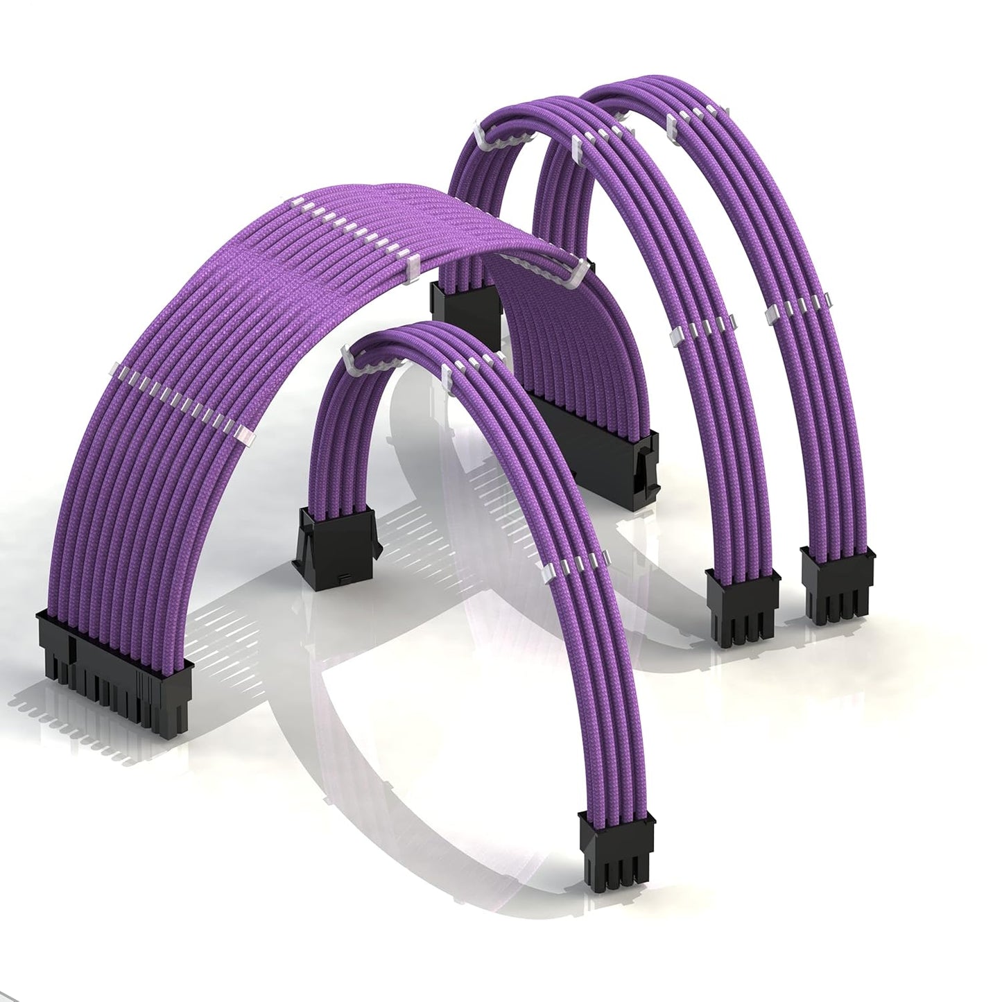 AVA 30Cm Purple Braided PSU Cable Extension Kit