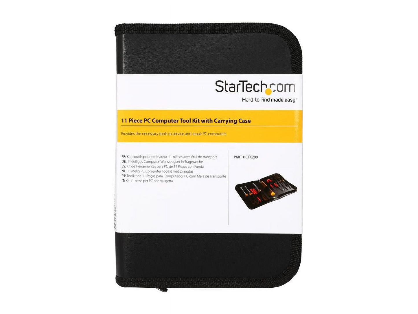 11 Piece PC Computer Tool Kit with Carrying Case - Provides the Necessary Tools to Service and Repair PC Computers - Computer Tool Kit - Pc Tool Kit - Computer Tool Set -Pc Repair Tool