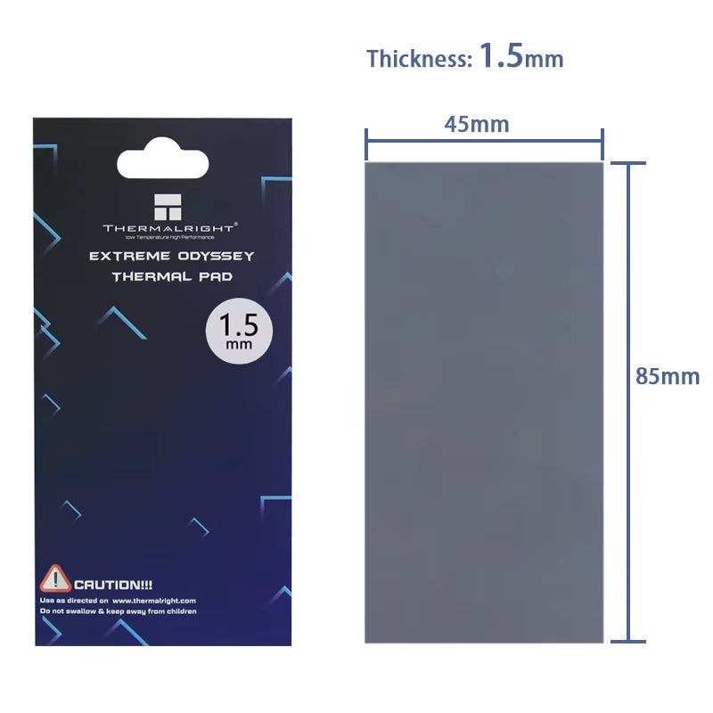 Thermal Pad ODYSSEY GPU CPU Heatsink Cooling Cooler Silicone Efficient Conductivity Original Authentic 85Mmx45Mm