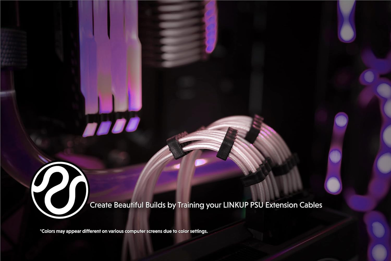 - 30Cm PSU Cable Extension 18AWG Oxygen Free Copper (OFC) Teflon Jacket Custom Mod GPU PC W/Comb Kit | 1 X 24 P (20+4) | 2 X 8 P (4+4) CPU | 3 X 8 P (6+2) GPU Set | 300Mm - Pink