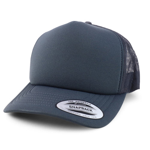 XXL Oversize Curved Visor Foam Trucker Snapback Cap