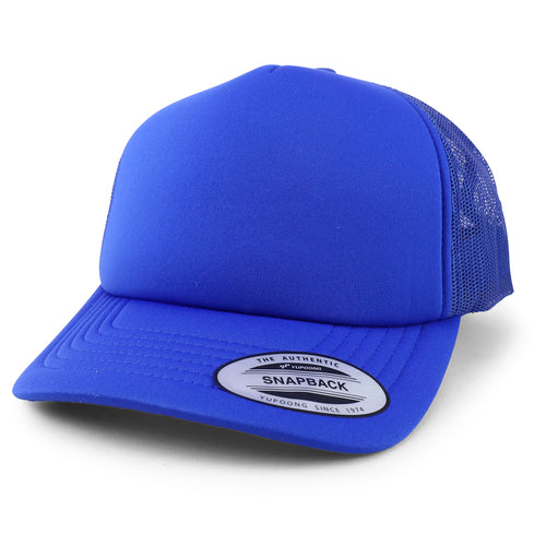 XXL Oversize Curved Visor Foam Trucker Snapback Cap