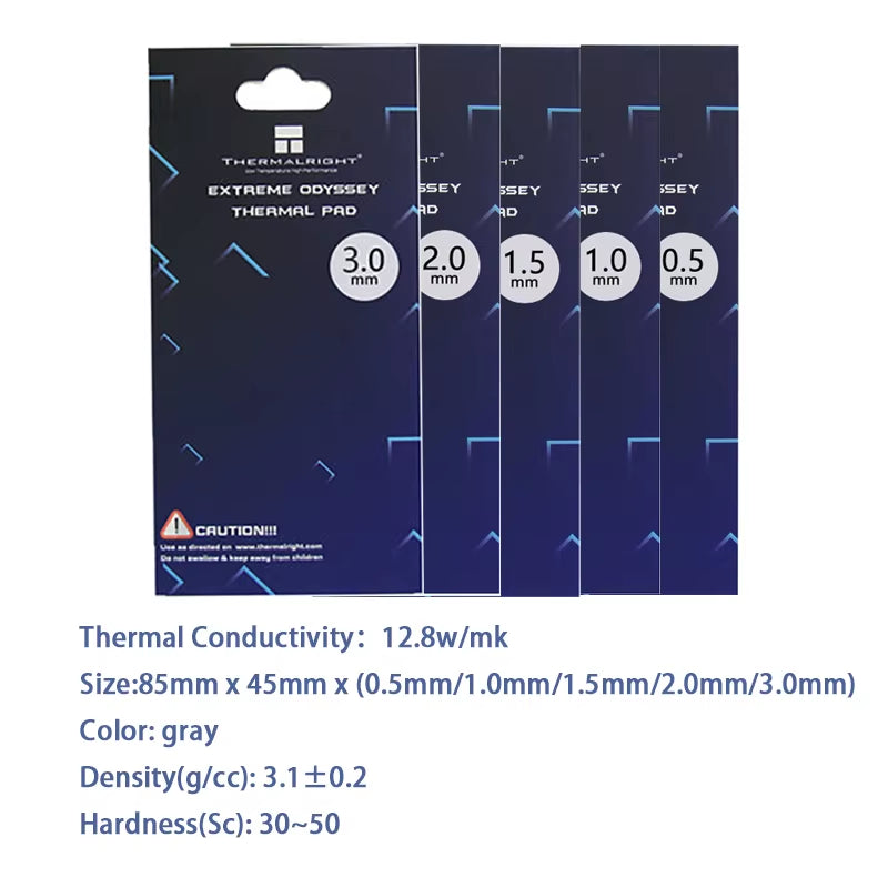 Thermal Pad ODYSSEY GPU CPU Heatsink Cooling Cooler Silicone Efficient Conductivity Original Authentic 85Mmx45Mm