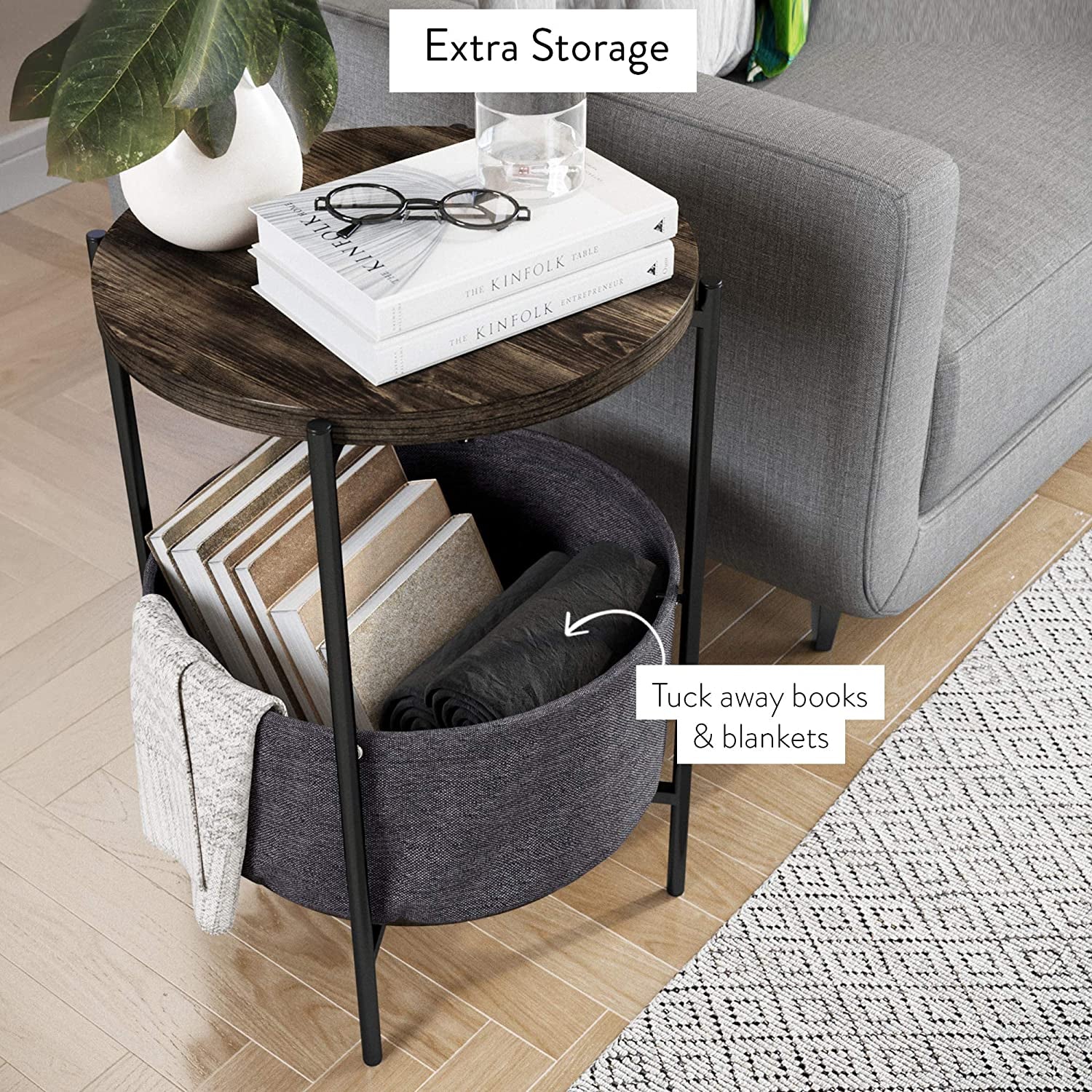 Stylish Round Modern Accent Table