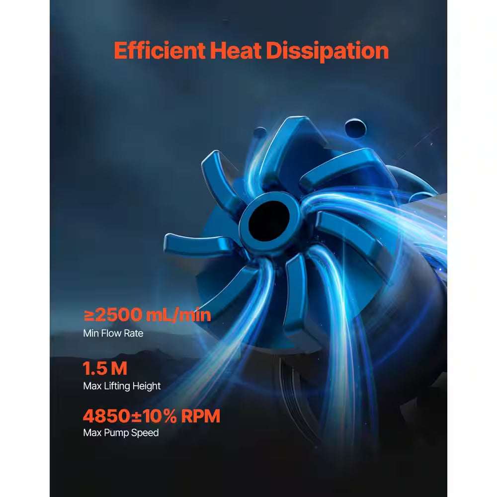 CPU Liquid Cooler AIO CPU Water Cooler-120Mm PWN Fans Pump 1. 8 In. Display Max 2200RPM CPU Cooling Fan