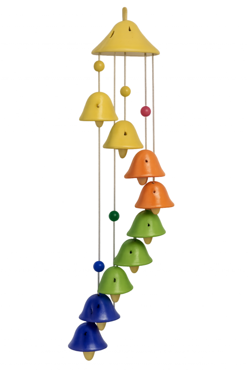 Colorful Hanging Bell Wind Chime – Dome Top Garden Decor