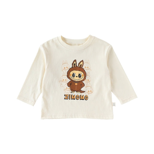 Spring and Autumn Baby Kids Cartoon Pattern Long Sleeves Top and Pants