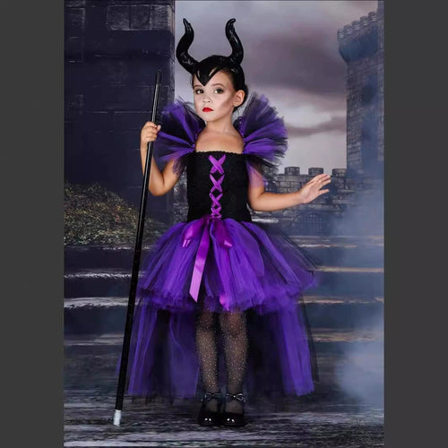 Halloween Sleeping Witch Costume Set Dress with Wand