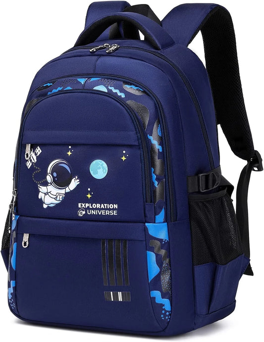 Spaceman Blue School Backpack