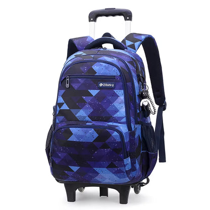 Rolling School Backpack for Kids