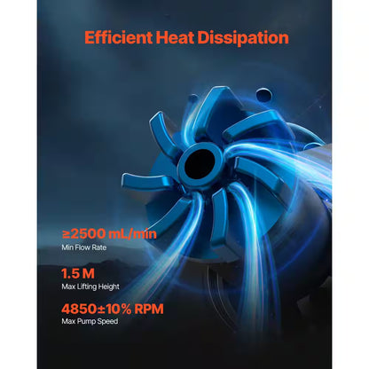 CPU Liquid Cooler AIO CPU Water Cooler-120Mm PWN Fans Pump 1. 8 In. Display Max 2200RPM CPU Cooling Fan